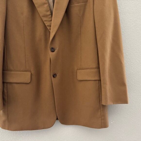 Jos A Bank 100% Cashmere Sport Coat Blazer Jacket Camel Tan Classic Preppy 44 LG - Picture 10 of 16